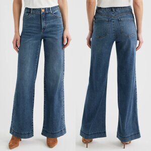 Wit & Wisdom Gracie Skyrise Double Side Seam Wide Leg Jeans NEW